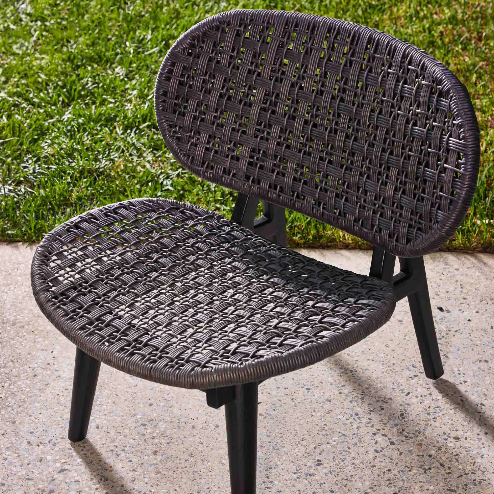 New Horgans Casa Outdoor Lounge Chair Black