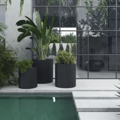 Fashion Horgans Cayman Planter Medium Black Matte Black