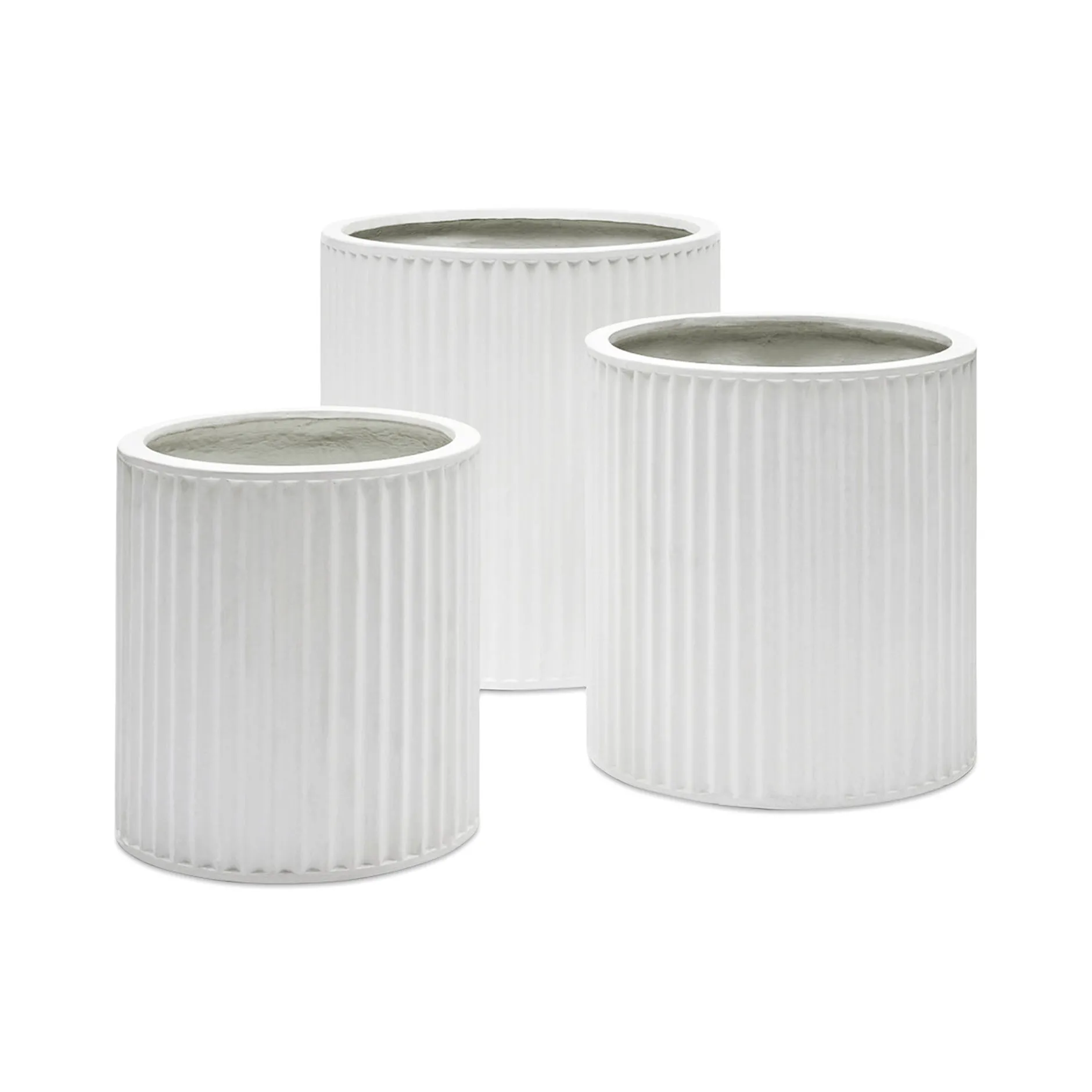 New Horgans Cayman Planter Medium White Matte White