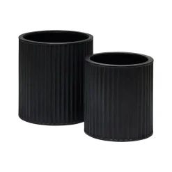 Discount Horgans Cayman Planter Set Duo Black Matte Black