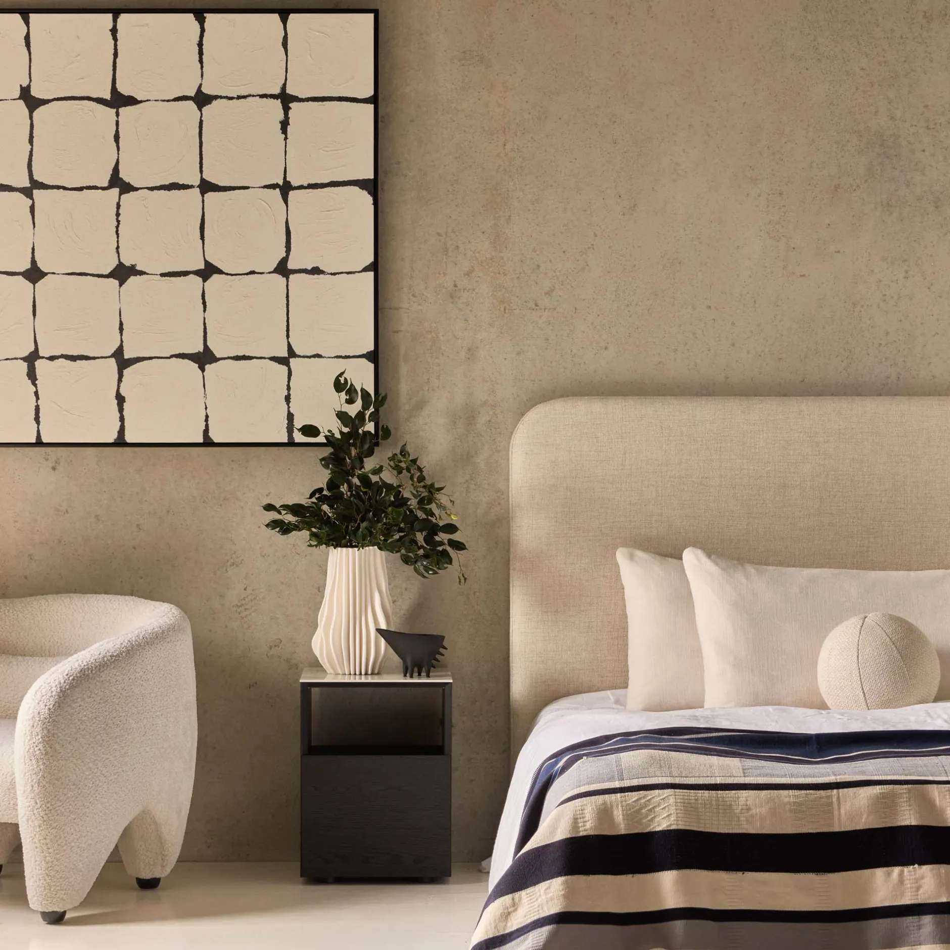 Best Horgans Celine Bedhead King Ivory