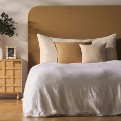 Online Horgans Celine Bedhead King Sand Sand Velvet