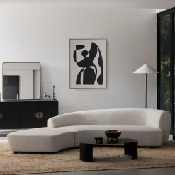 Discount Horgans Celine Sectional Sofa Left Ivory