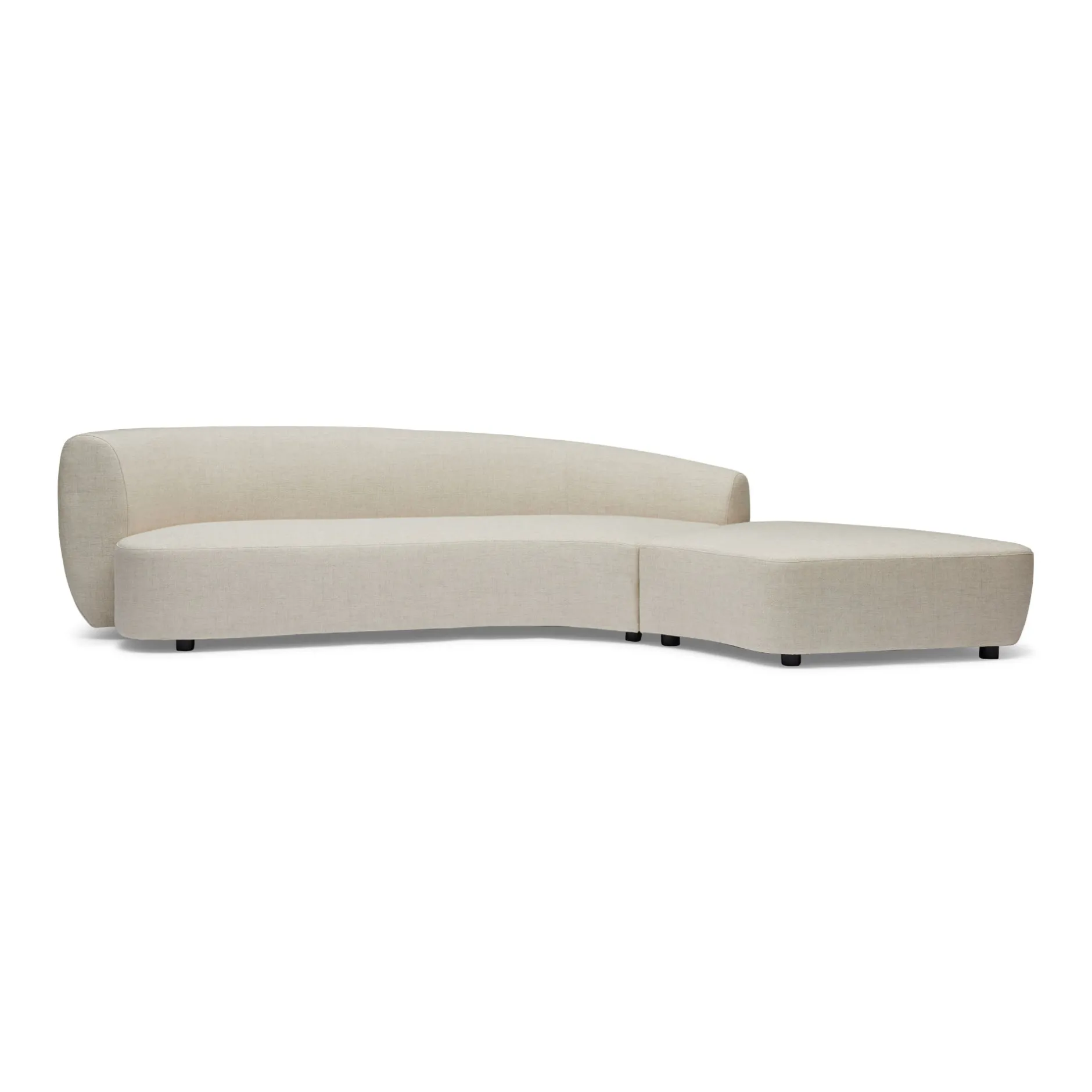 Best Horgans Celine Sectional Sofa Right Ivory
