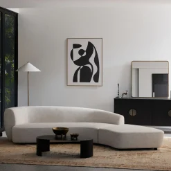 Best Horgans Celine Sectional Sofa Right Ivory