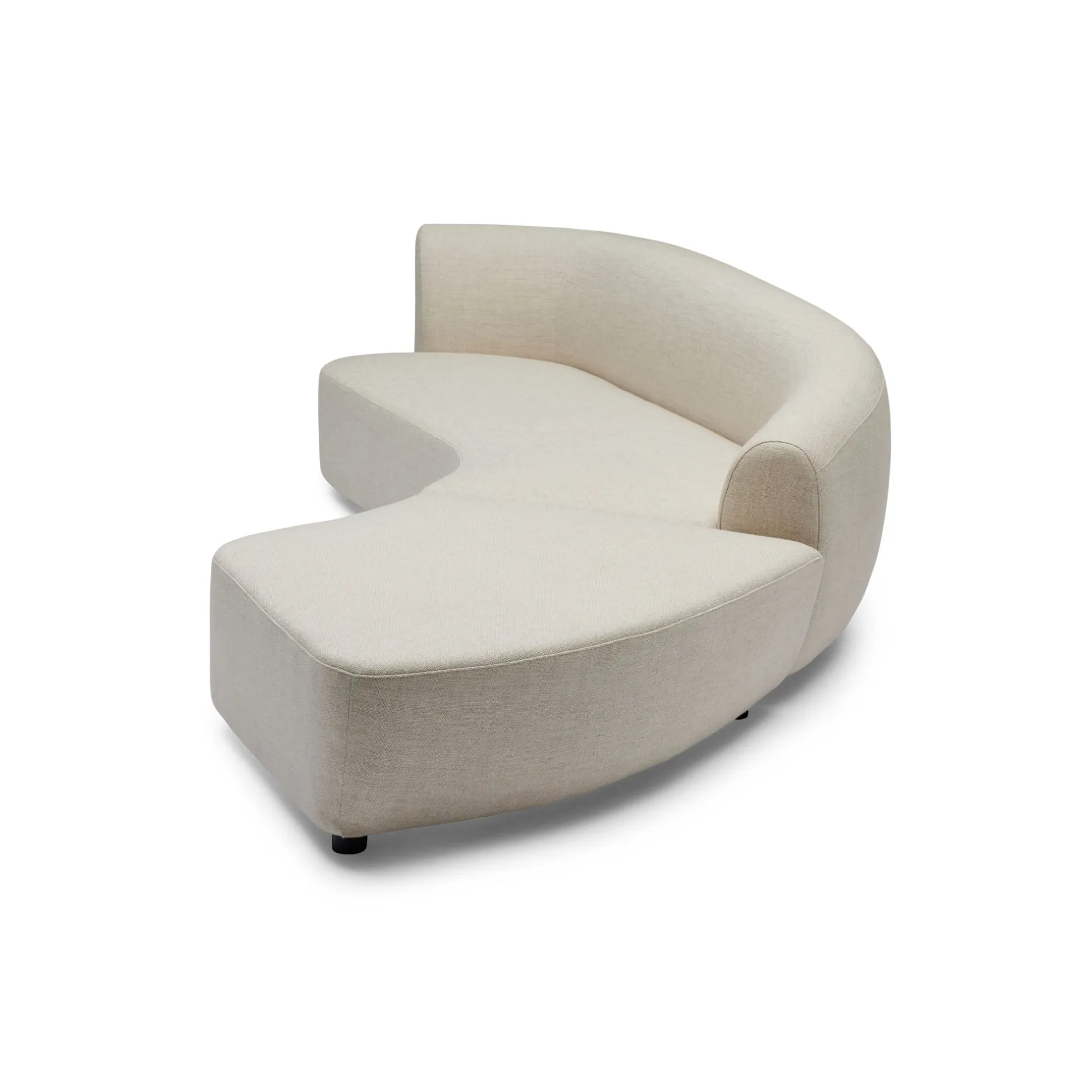Best Horgans Celine Sectional Sofa Right Ivory