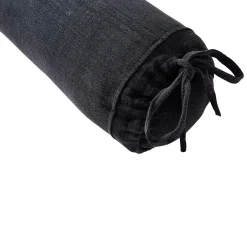 New Horgans Chalati Bolster Cushion 73x20 Black Linen