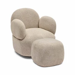 Sale Horgans Cleo Swivel Chair & Ottoman Set Hazel