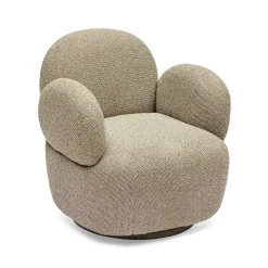Discount Horgans Cleo Swivel Chair & Ottoman Set Pistachio