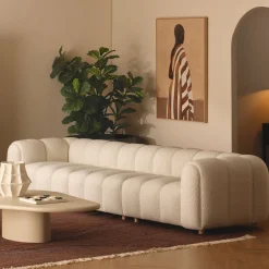 Sale Horgans Cloud Modular Sofa Angora 3 Seat Angora White