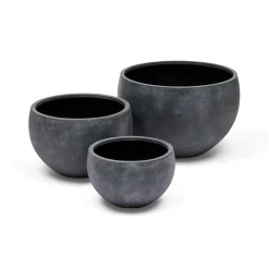 Best Horgans Cyrus Planter Set Trio Ash Grey