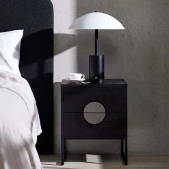 Online Horgans Daichi Table Lamp Black & White