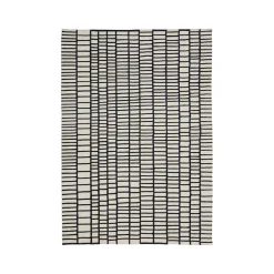 Online Horgans Daku Wool Rug 200 x 280 Natural & Black