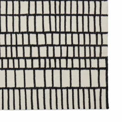 Online Horgans Daku Wool Rug 200 x 280 Natural & Black