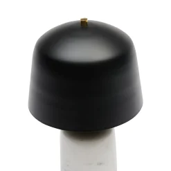 Fashion Horgans Dane White Marble Lamp White & Matte Black