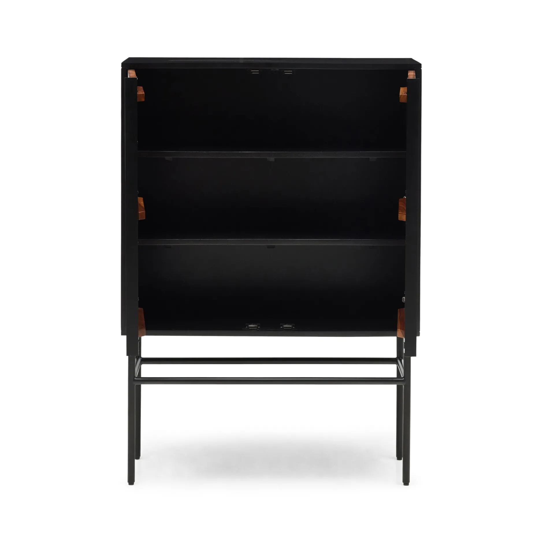 Discount Horgans Darwin Sheesham Cabinet Natural & Black
