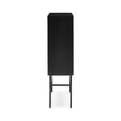 Discount Horgans Darwin Sheesham Cabinet Natural & Black