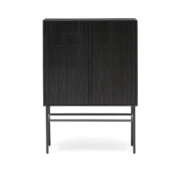 Best Horgans Darwin Sheesham Cabinet Black