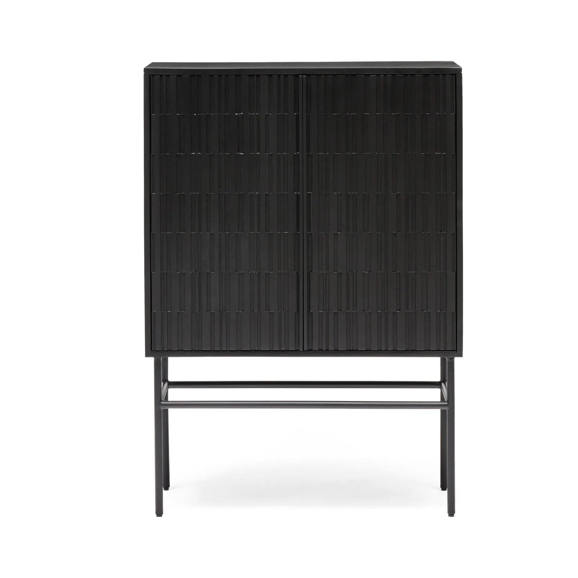 Best Horgans Darwin Sheesham Cabinet Black