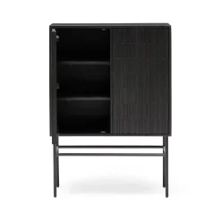 Best Horgans Darwin Sheesham Cabinet Black