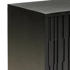 Best Horgans Darwin Sheesham Cabinet Black