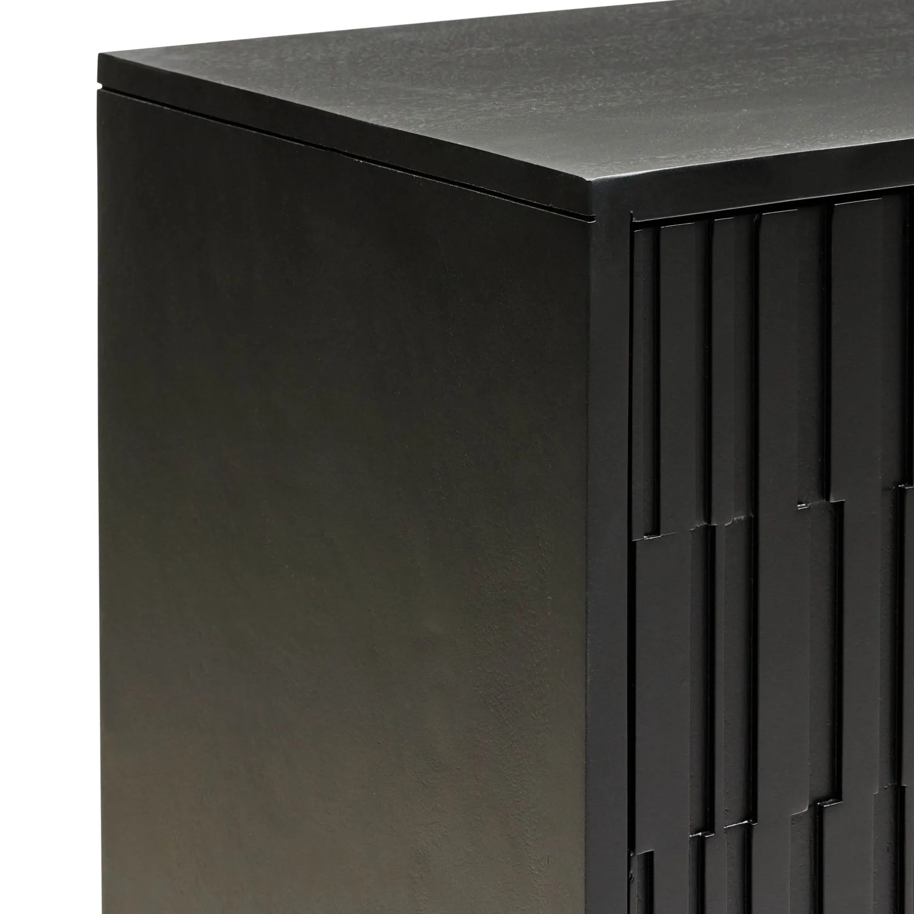 Best Horgans Darwin Sheesham Cabinet Black
