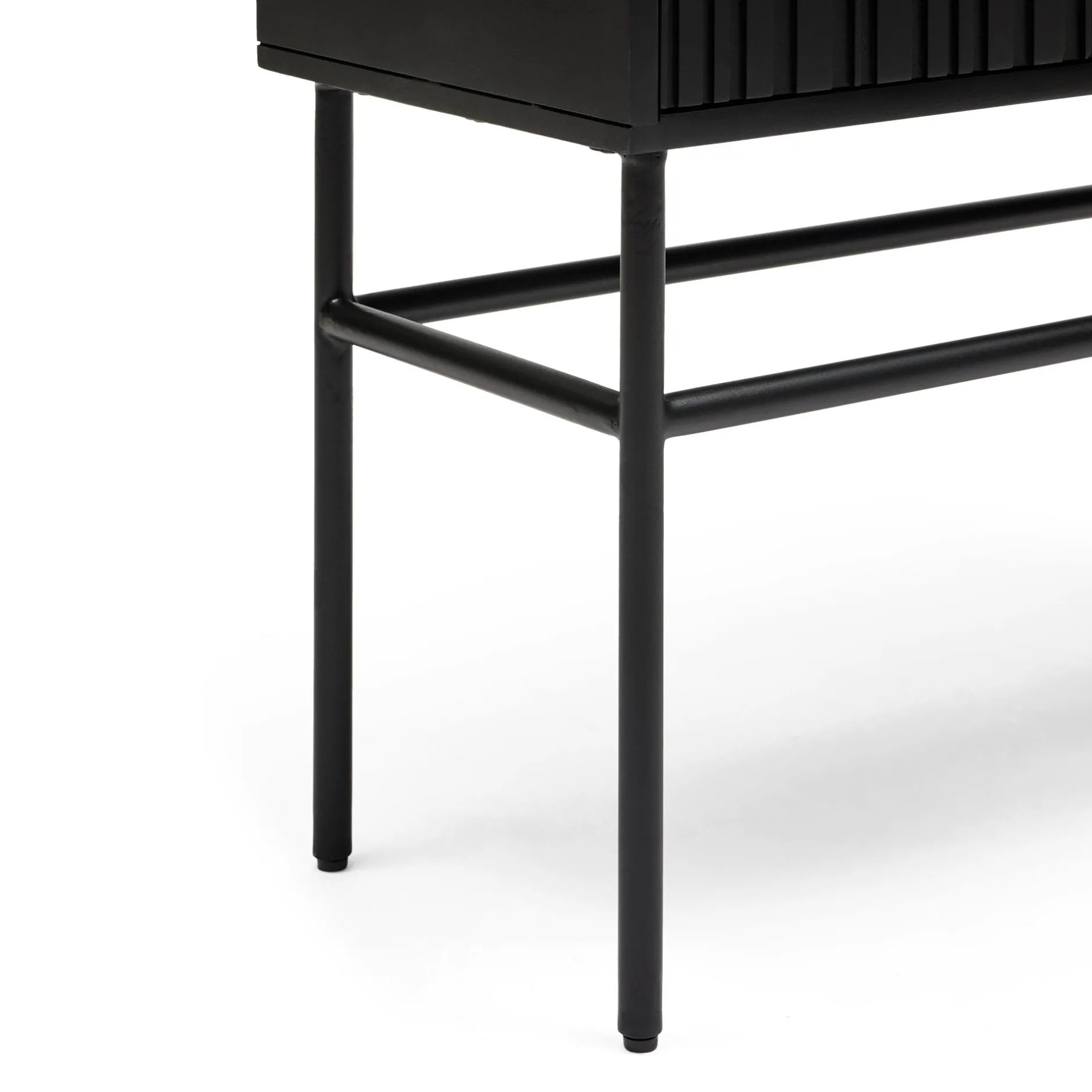 Best Horgans Darwin Sheesham Cabinet Black
