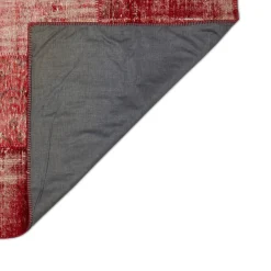 Clearance Horgans Domates Patchwork Rug 210 x 307 Tomato Red
