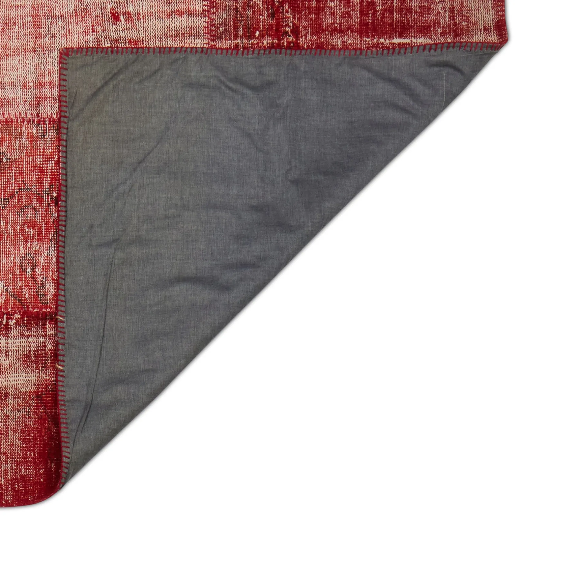Clearance Horgans Domates Patchwork Rug 210 x 307 Tomato Red