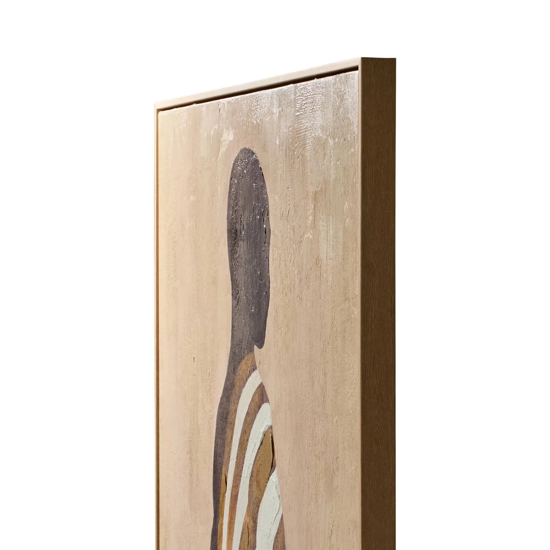 Hot Horgans Elba Framed Wall Art Brown Beige