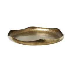 Best Horgans Elis Round Tray Large Antique Brass