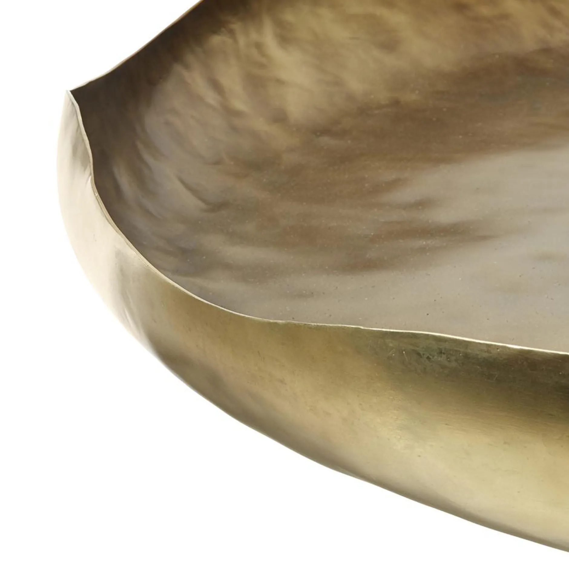 Best Horgans Elis Round Tray Large Antique Brass