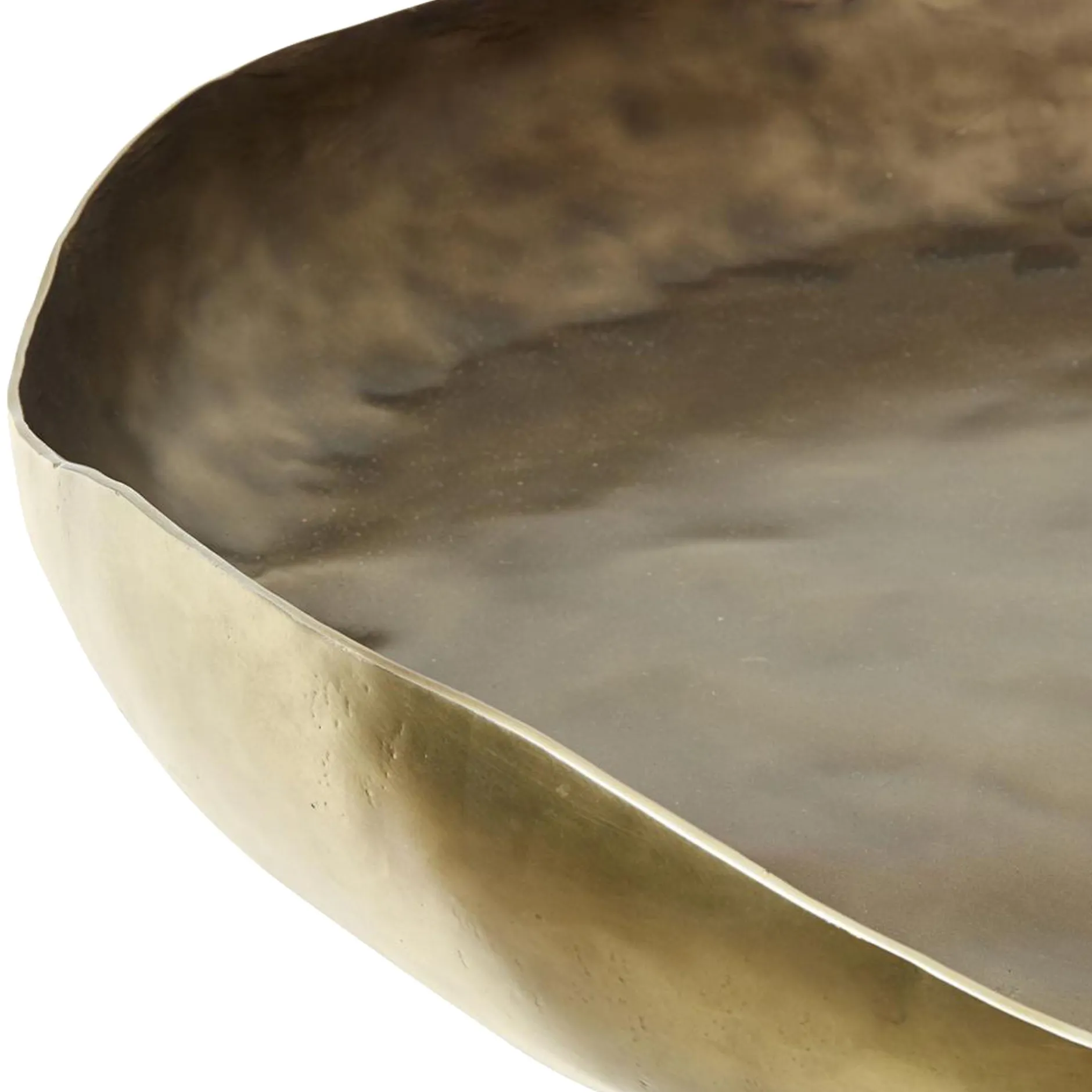 Outlet Horgans Elis Round Tray Small Antique Brass