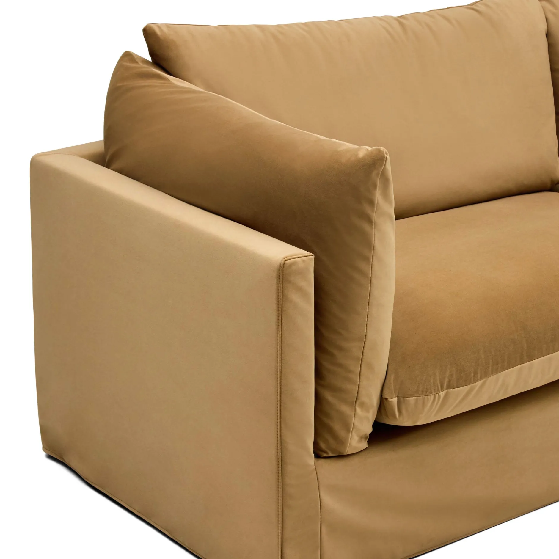 Sale Horgans Ella Sofa Sand 4 Seat Sand Velvet