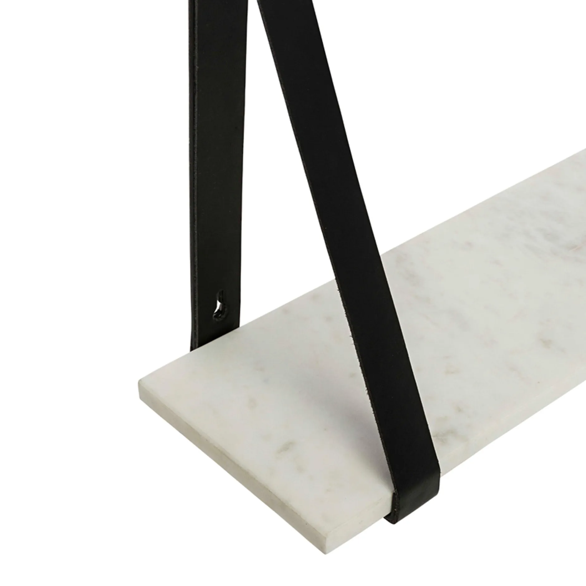Online Horgans Ellery Marble Shelf Black Small White Marble & Black