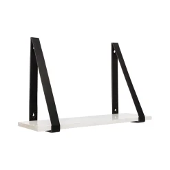 Online Horgans Ellery Marble Shelf Black Small White Marble & Black