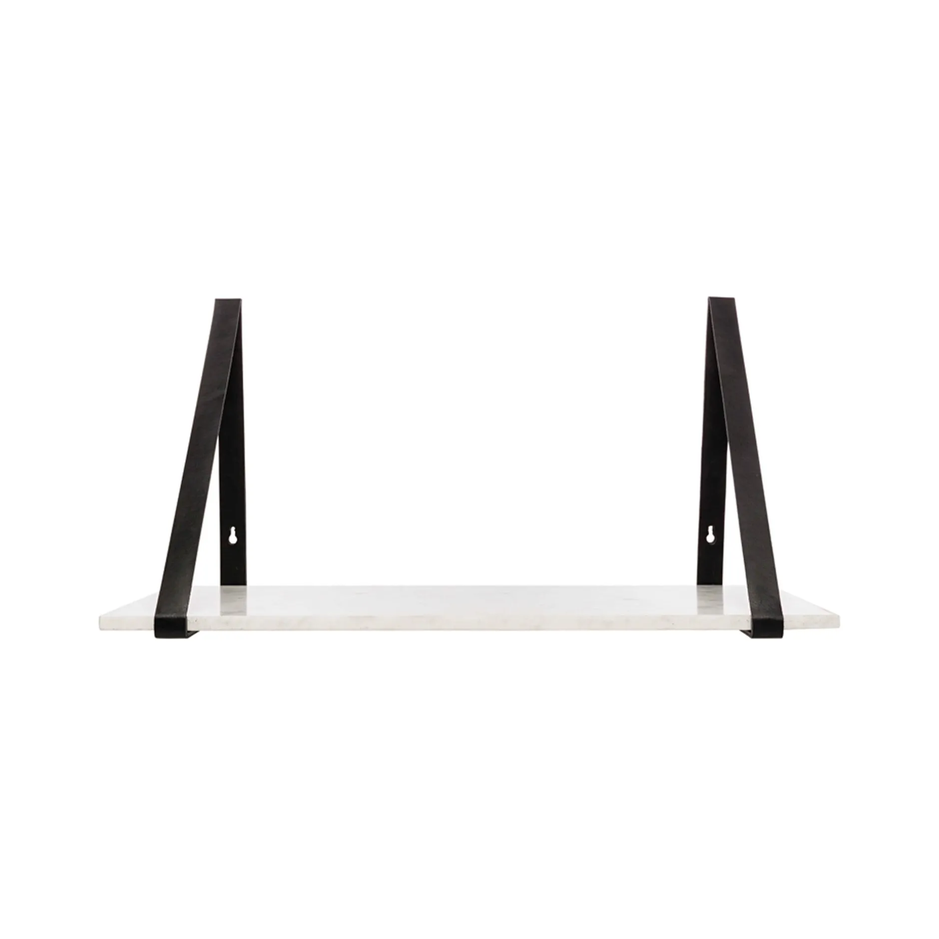 Clearance Horgans Ellery Marble Shelf Black Large White Marble & Black