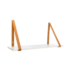 Hot Horgans Ellery Marble Shelf Tan Large White Marble & Tan