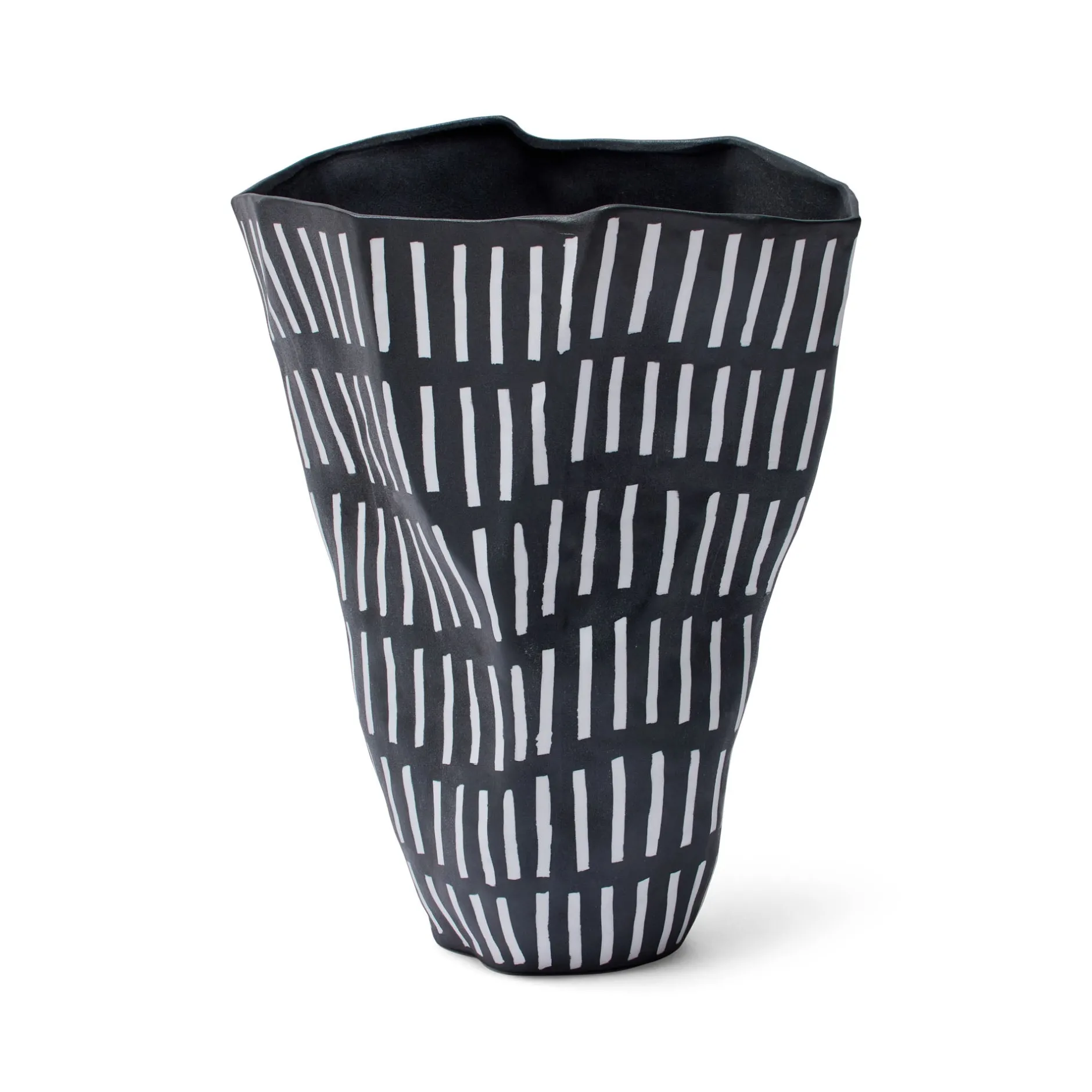 Best Horgans Emi Vase Black & White
