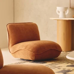 New Horgans Emmett Swivel Chair Clay