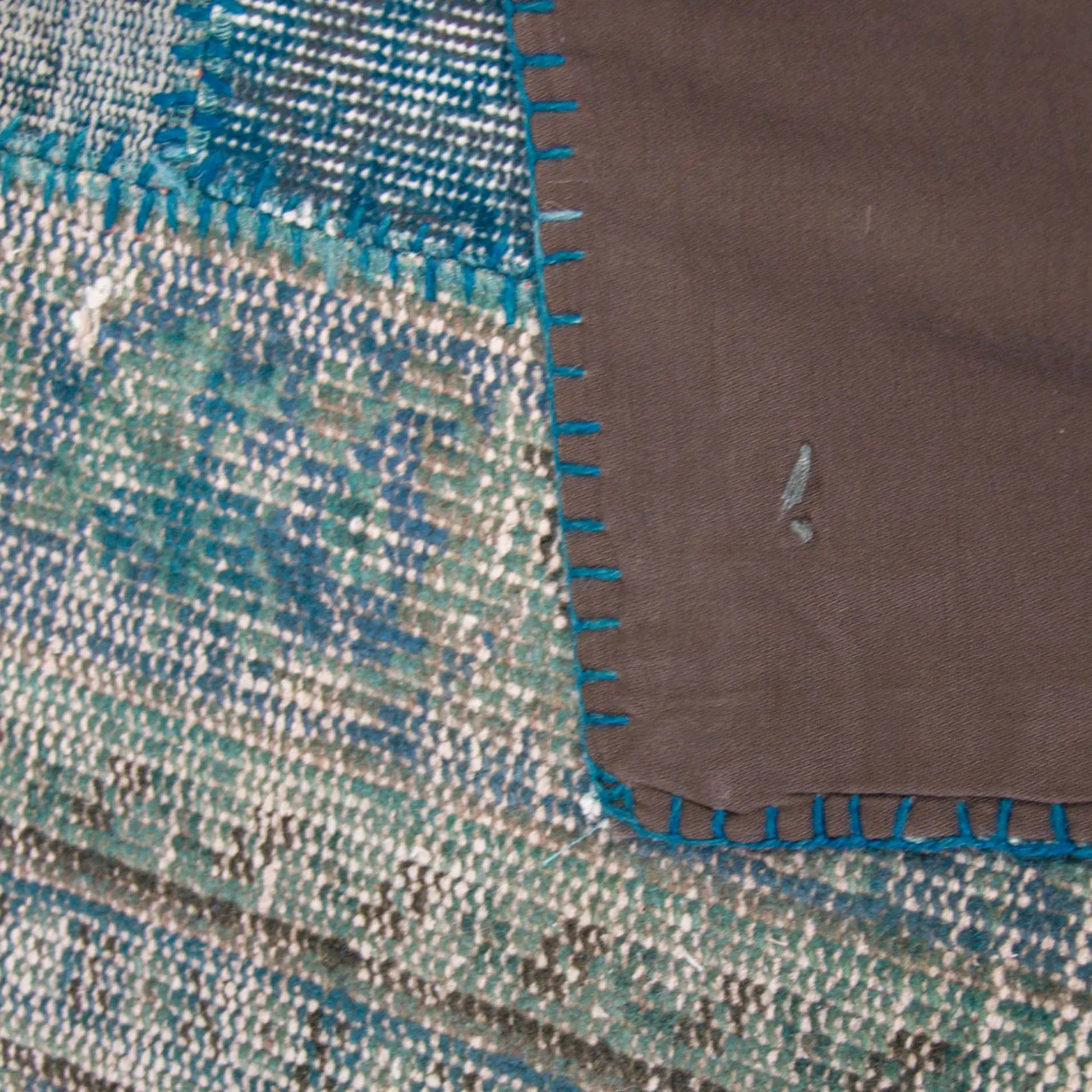 Discount Horgans Farah Patchwork Rug 211 x 294 Multi Blues