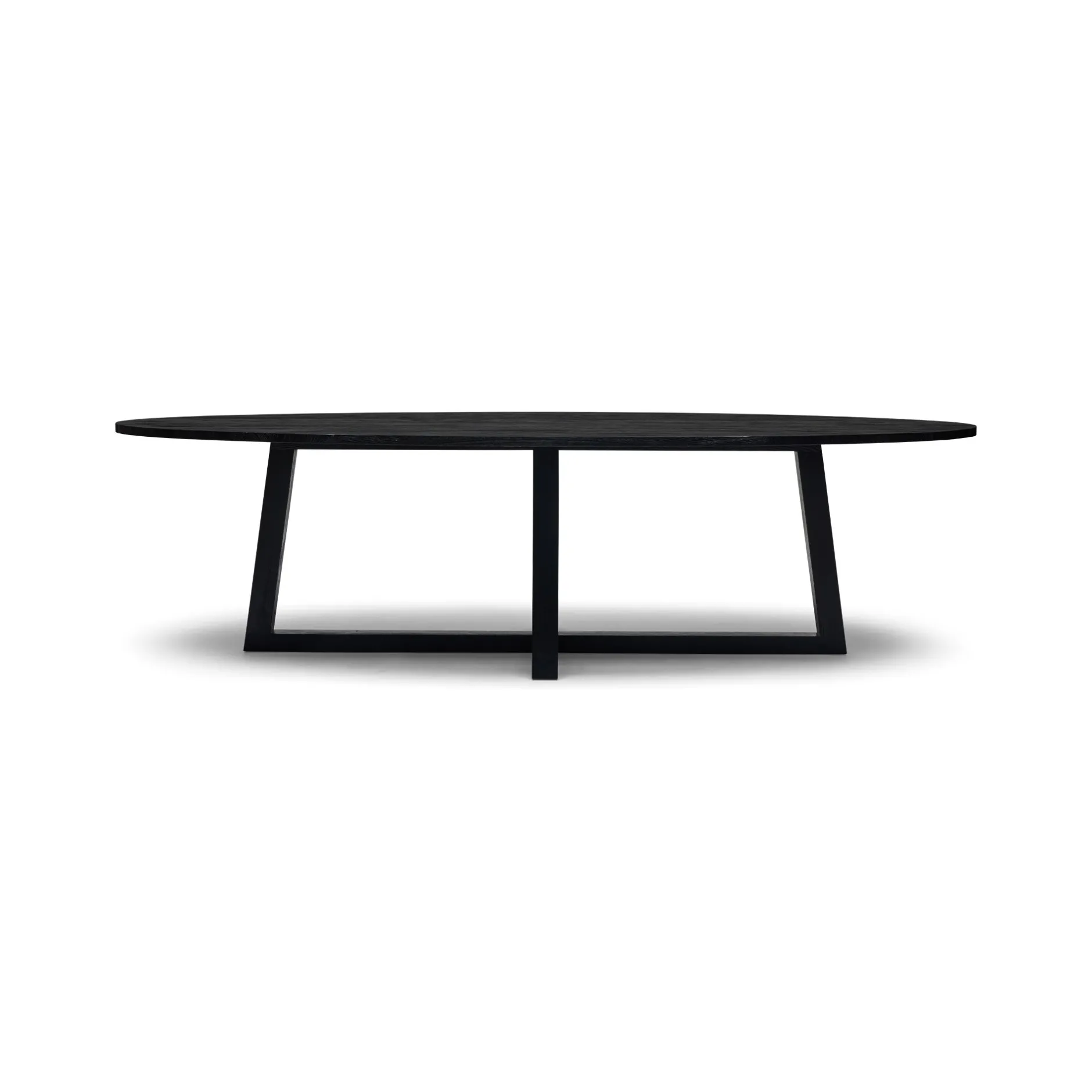 New Horgans Finbar Dining Table Ash Large Black