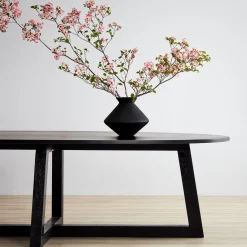 New Horgans Finbar Dining Table Ash Large Black