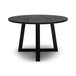 New Horgans Finbar Dining Table Ash Large Black