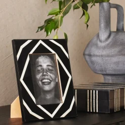 Online Horgans Fiori Photo Frame 4 x 6 Black and Cream