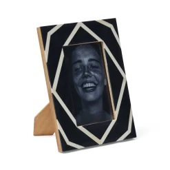 Online Horgans Fiori Photo Frame 4 x 6 Black and Cream