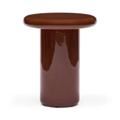 Discount Horgans Fleur Side Table Umber Gloss