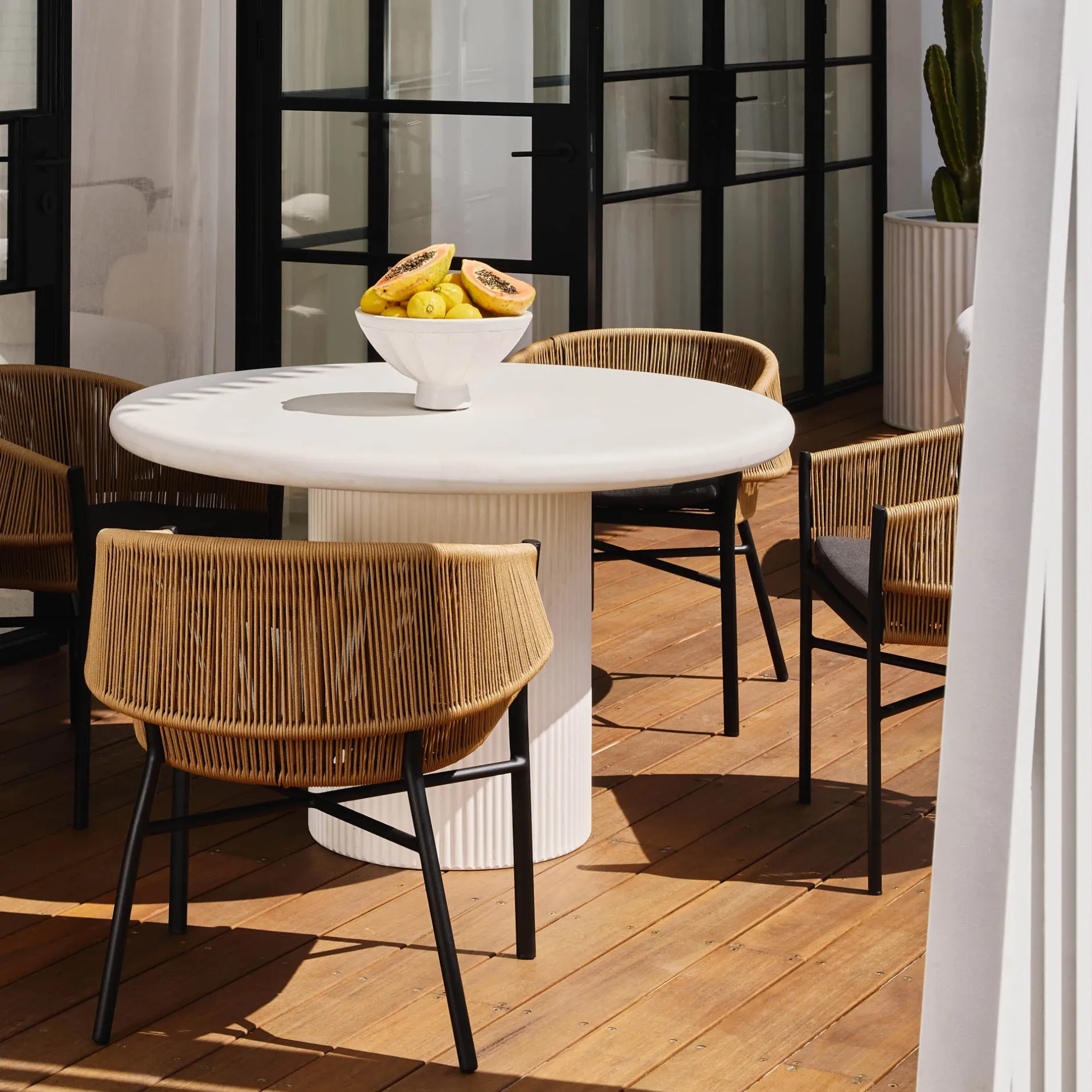 Clearance Horgans Francis Outdoor Dining Chair Camel