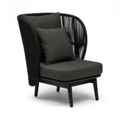 Best Horgans Freya Outdoor Chair Dark Grey & Black