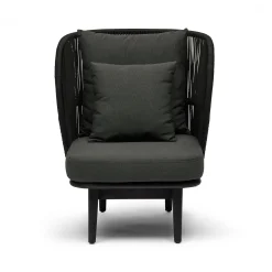 Best Horgans Freya Outdoor Chair Dark Grey & Black